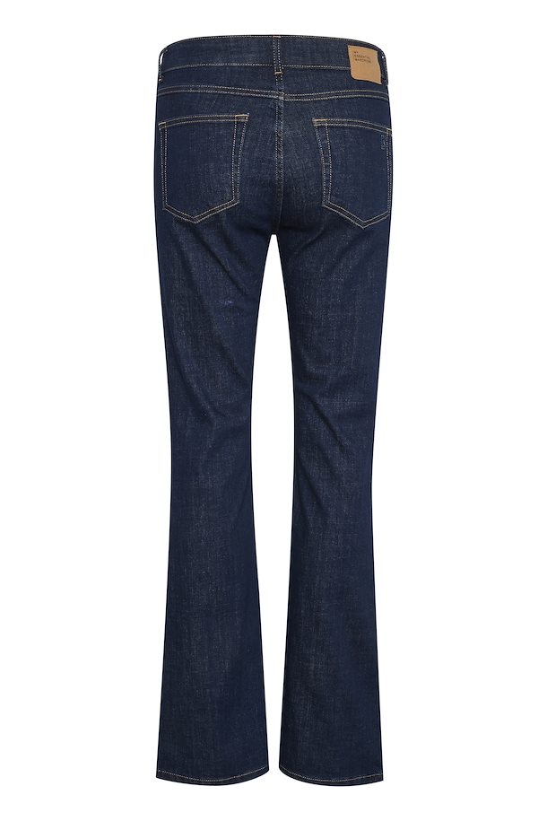 NA-KD CONTRAST - Bootcut jeans - mid blue wash/blue - Zalando.de